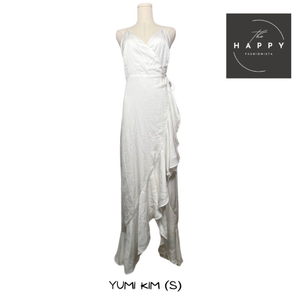 NWOT Yumi Kim White Midi Wrap Dress (S)